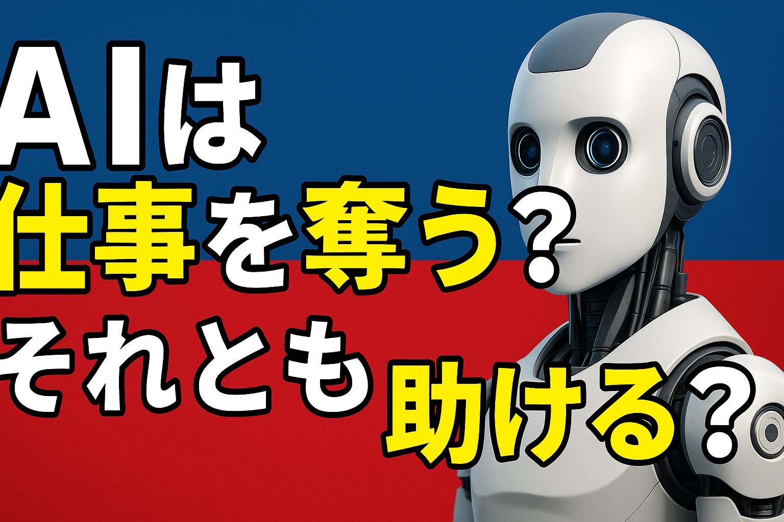 AIで仕事を奪われる人たち？AIは仕事を取るのか助けるのか